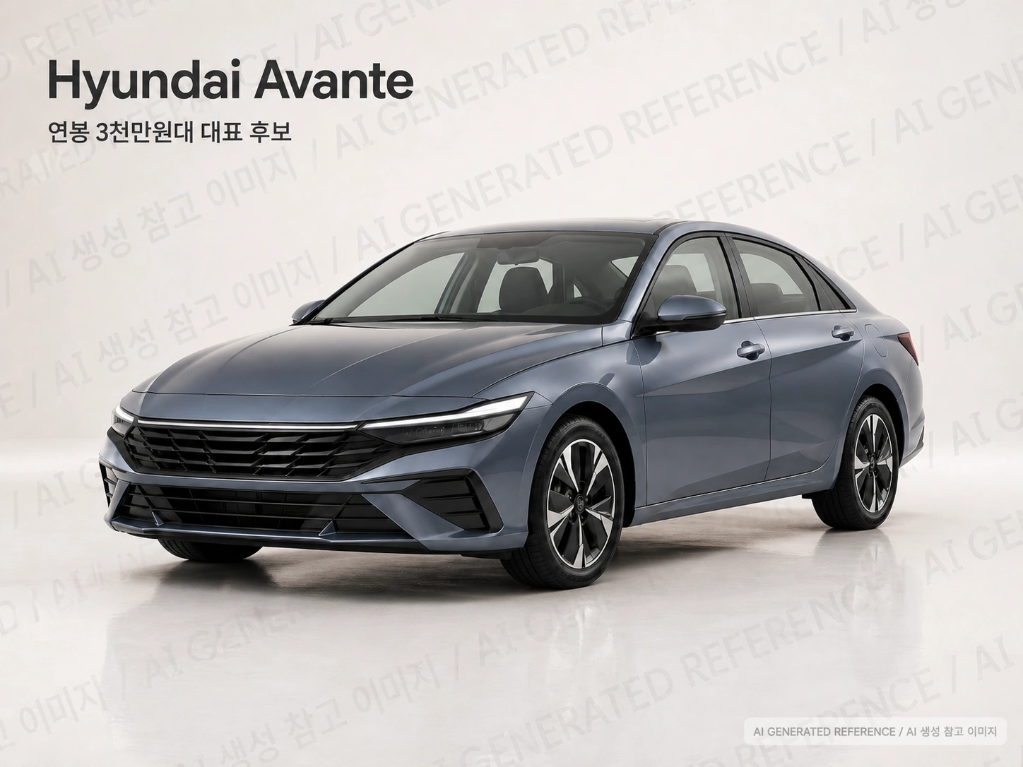 AI 생성 차량 참고 이미지 Avante